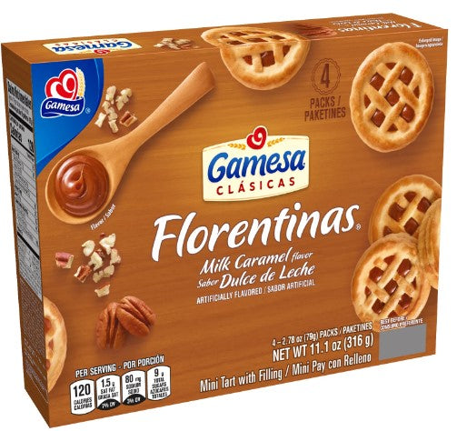 Gamesa Florentinas DULCE DE LECHE 12/13.3oz