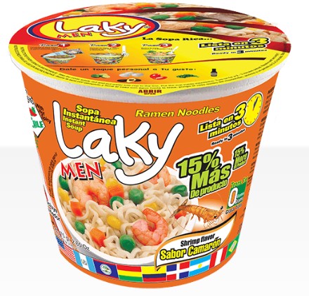 LAKY Soup / Sopa Shrimp 12/2.65oz-CUP