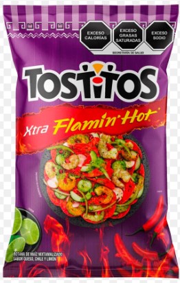 Tostitos Flaming hot (sold by each bag)