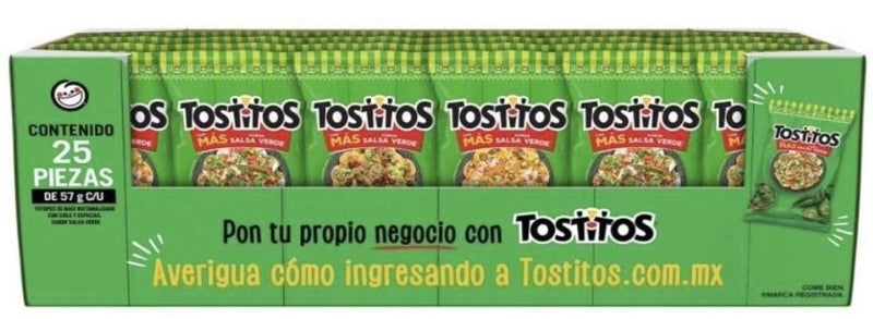 Tostitos small-Salsa Verde- 25 bags per box