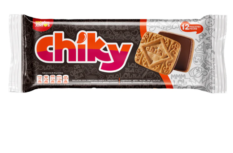 4038 Chiky Galleta Chocolate 16/12 (Sold by the case)