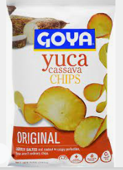 4941- Goya Yuca Chips 12/4oz (Sold by the case)