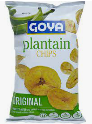 7478- Goya REAL Plantain Chips 12/5oz (Sold by the case)