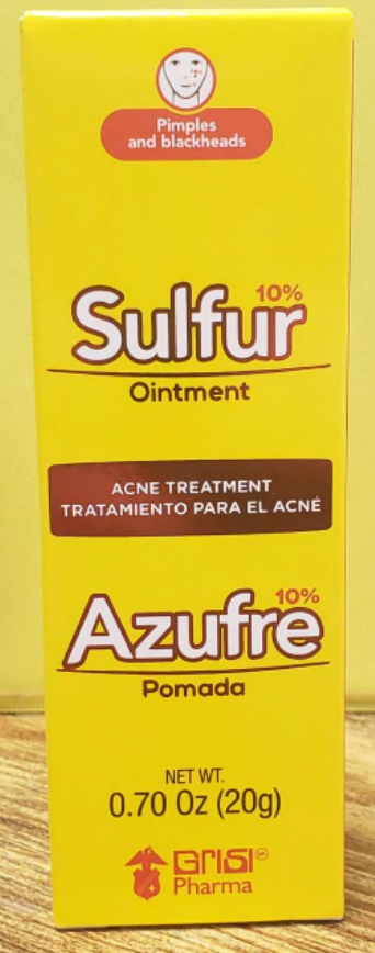 De La Cruz  Azufre acne treatment (Ointment for Acne)  (Sold by each)