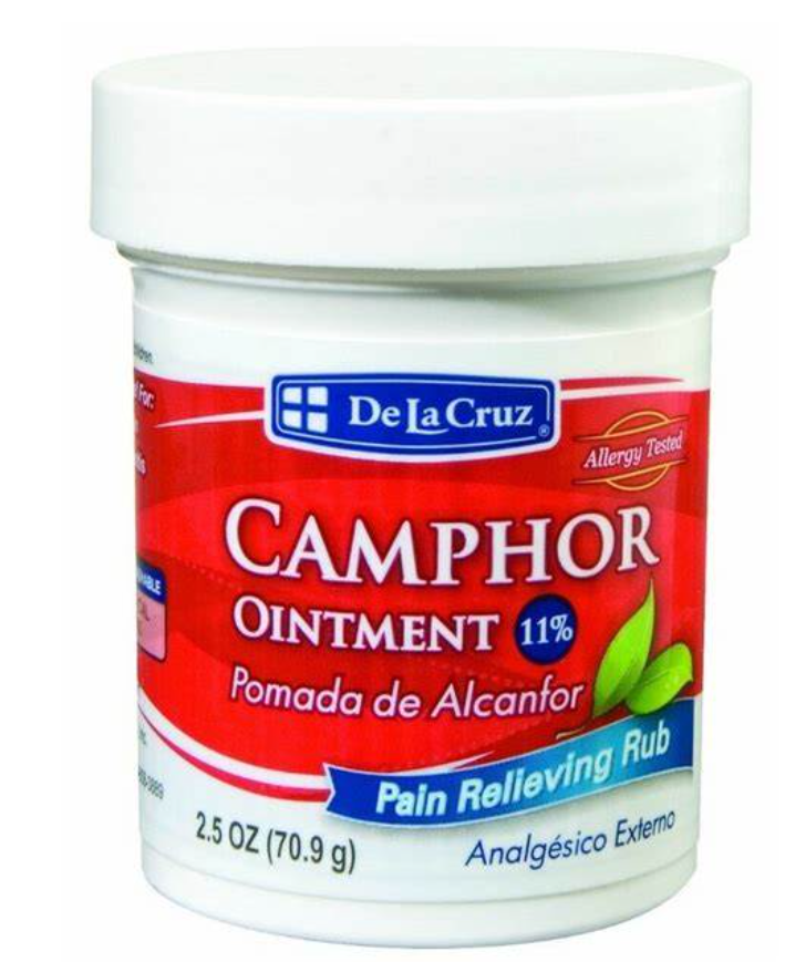 De La Cruz  Pomada Alcanfor (Camphor Ointment Pain Relieving Rub) 2.5oz  (Sold by each)