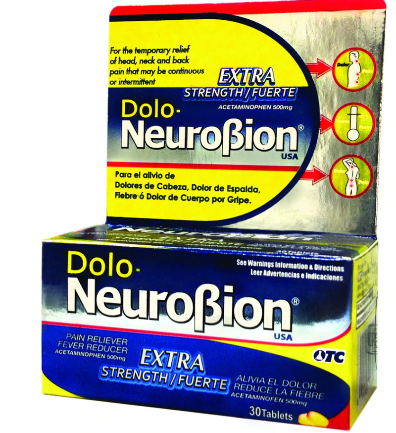 Dolo Neurobion Extra Strength, 30 tab (Sold by each)