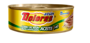 Dolores Atun  Aceite  (VEGETABLE OIL)  48/5oz (Sold by the case)