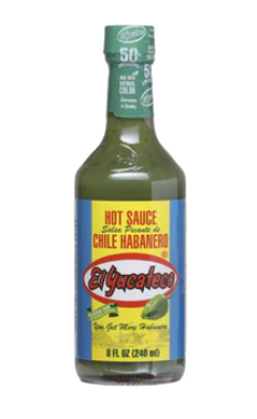 El Yucateco Habanero Green 12 units 8oz (Sold by the case)