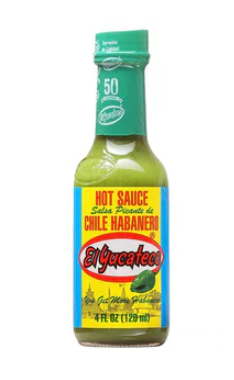 El Yucateco Salsa Chile Habanera Verde 4 oz 12 units (Sold by the case)