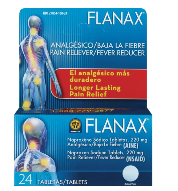 Flanax Pain Reliever 24/tablets (Sold by each)