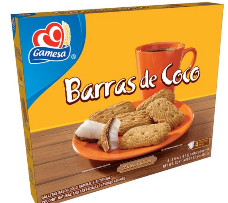 Gamesa Barras De Coco 12/14.3 (Sold by the case)