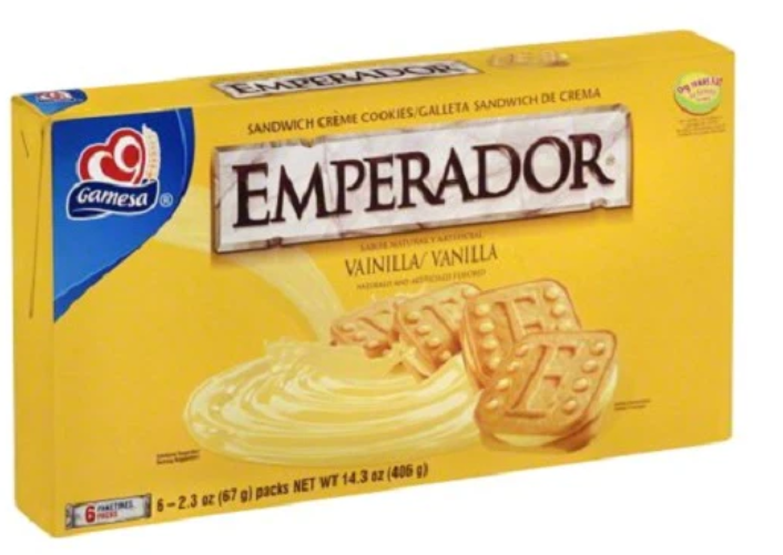 Gamesa Emperador Vainilla 12/14 (Sold by the case)