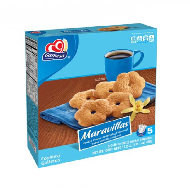 Gamesa Maravillas Cookies 8/17.2 (Sold by the case)