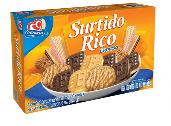 Gamesa Surtido Rico 12/15 (Sold by the case)