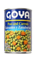 Goya Peas & Carrots (Chicharos & Zanahorias) 24/15oz (Sold by the case)