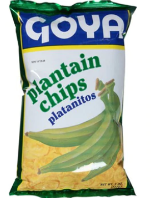 Goya Plantain Chips Salt 12/5oz (Sold by the case)