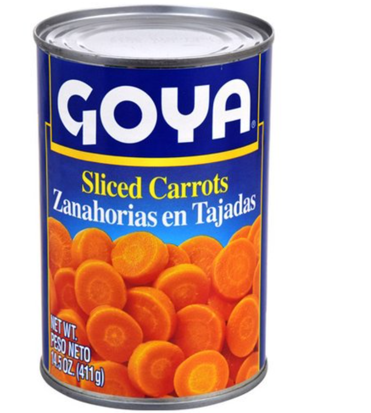 Goya Sliced Carrots 24/14.5oz (Sold by the case)