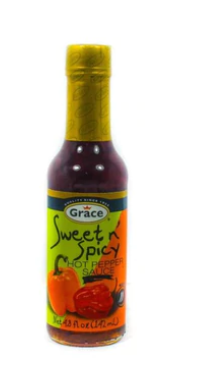 Grace Jamaican Sweet and Spicy Hot Pepper Sauce 24 units 5oz (Sold by the case)