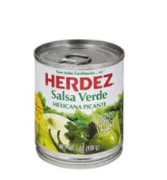 Herdez Salsa Verde (Green) 12 units 7 oz (Sold by the case)