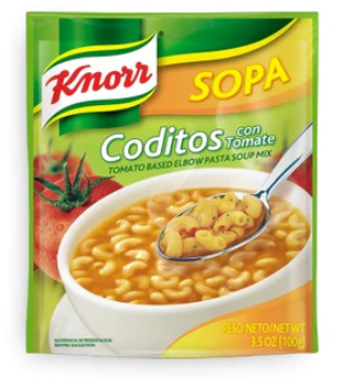 Knorr Sopa Coditos/Elbows 12/3.5oz (Sold by the case)