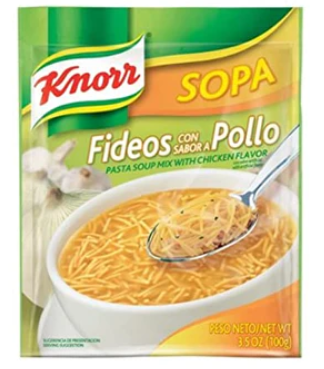 Knorr Sopa Fideos Con Pollo/Chicken Noodle 12/3.5oz (Sold by the case)