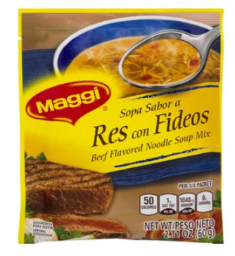 Maggi BEEF Noodle (Sopa Res con Fideos) 1/12