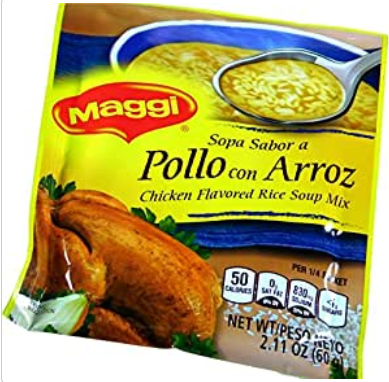 Maggi Chicken Rice Soup (Sopa Pollo con Arroz) 1/12 (Sold by the case)