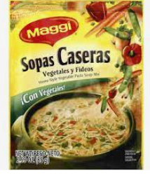 Maggi Sopas Caseras verduras (Vegetable soup) 1/12 (Sold by the case)