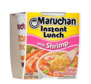 Maruchan Shrimp 12/2.25oz (Sold by the case)