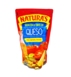 Naturas Salsa C/Queso (Tomato Sauce Cheese with Vegetables) 24 units 8oz(Sold by the case)