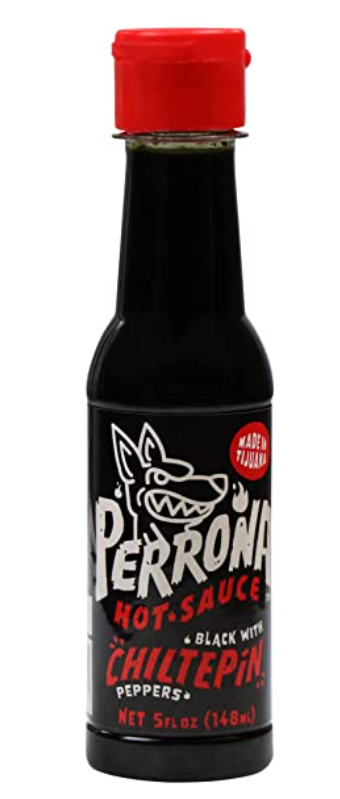 Perrona Chiltepin BLACK Hot Sauce 12 units 5 oz (Sold by the case)