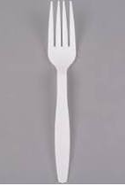 Plastic Fork White 36/36ct (sold by the case)