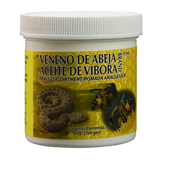 Pomada "Veneno de Abeja Aceite de Vibora" (Sold by each)