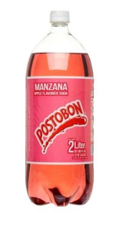 Postobon Manzana (Apple) 8/2 LTR--Columbian (Sold by the case)