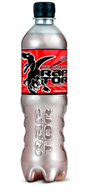 Raptor Bebida energizante plastic bottles (Sold by case)