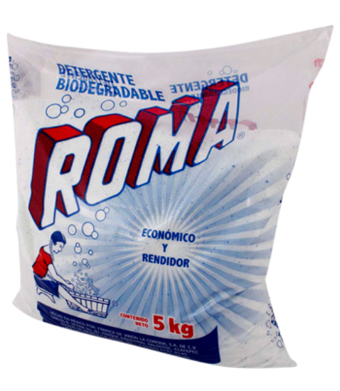 Roma Detergente 4/5 Kilos (11lb) (Sold by case)