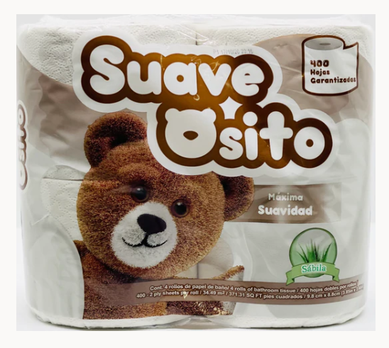 Suave Osito toilet paper 10/4 pack (Sold by a case)