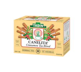 Tadin Tea Box Canela c/24--SOLD BY EACH