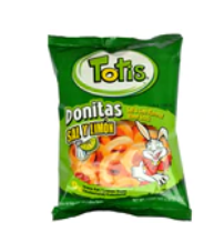Totis Donitas Sal y Limon 24/50g (Sold by the case)