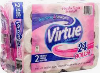 Virtue Towel paper 24 Rolls (Sold by the case)