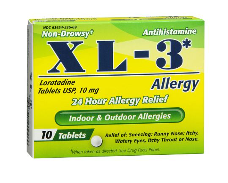 XL-3 Allergy 10 Tab (Sold by each)