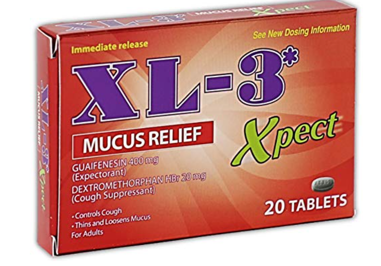 XL-3 (Rojo) Xpect Mucus Relief 20tab (Sold by each)