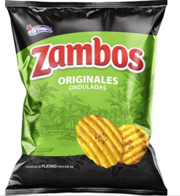 Zambos Plantain Salt (Onduladitas) 24/5.4oz (Sold by the case)