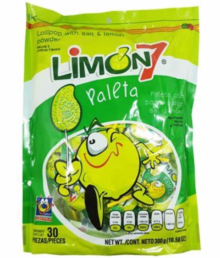ANAHUAC PALETA LIMON 7 Lollipop (Sold by each)