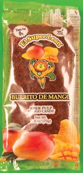Burrito of mango  1 bag 24 pieces in Display (Sold by each)