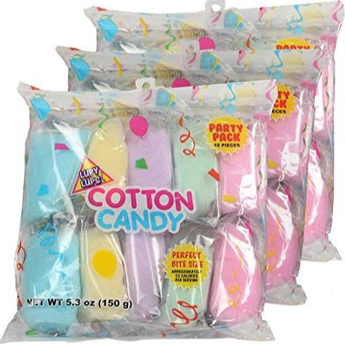 Cotton candy Lupy Lups -assorted  1 bag 10 pieces (sold by each)