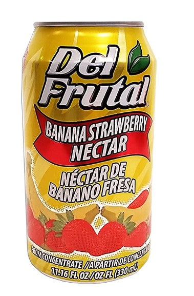 Del Frutal Banana Fresa (Banana Strawberry) (Sold by the case)