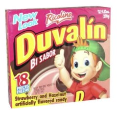 Duvalin Avellana Fresa (Hazelnut/Strawberry) 1 bag 18 pieces  (sold by each)