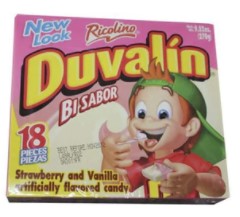 Duvalin Fresa Vainilla (Vanilla/Strawberry) 1 bag 18pieces (Sold by each)