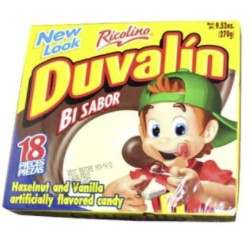 Duvalin Avellana Vainilla (Hazelnut/Vanilla) 1 bag 18 pieces (Sold by each)